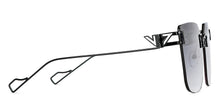 Load image into Gallery viewer, Black Square Rimless Unisex Sunglasses by Vincent Chase-148588
