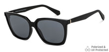 Load image into Gallery viewer, Black Wayfarer Full Rim Unisex Sunglasses by Vincent Chase Polarized-148871