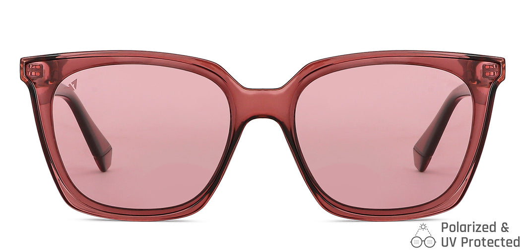Pink Wayfarer Full Rim Unisex Sunglasses by Vincent Chase Polarized-148872
