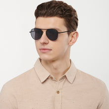 Load image into Gallery viewer, Black Aviator Full Rim Unisex Sunglasses by Vincent Chase Polarized-148875
