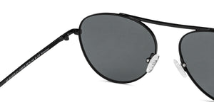 Black Aviator Full Rim Unisex Sunglasses by Vincent Chase Polarized-148875