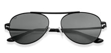 Load image into Gallery viewer, Black Aviator Full Rim Unisex Sunglasses by Vincent Chase Polarized-148875