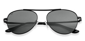 Black Aviator Full Rim Unisex Sunglasses by Vincent Chase Polarized-148875