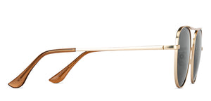 Gold Aviator Full Rim Unisex Sunglasses by Vincent Chase Online-148876