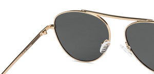 Gold Aviator Full Rim Unisex Sunglasses by Vincent Chase Online-148876