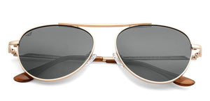 Gold Aviator Full Rim Unisex Sunglasses by Vincent Chase Online-148876