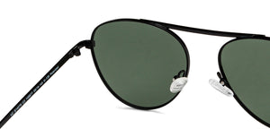 Black Aviator Full Rim Unisex Sunglasses by Vincent Chase Polarized-148877