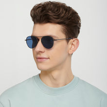 Load image into Gallery viewer, Gunmetal Aviator Full Rim Unisex Sunglasses by Vincent Chase Polarized-148881