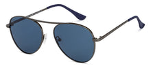 Load image into Gallery viewer, Gunmetal Aviator Full Rim Unisex Sunglasses by Vincent Chase Polarized-148881