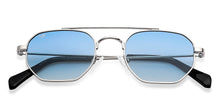 Load image into Gallery viewer, Silver Geometric Full Rim Unisex Sunglasses by Vincent Chase-148906