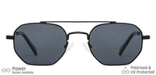 Load image into Gallery viewer, Black Geometric Full Rim Unisex Sunglasses by Vincent Chase-148907