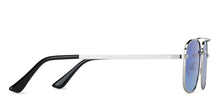 Load image into Gallery viewer, Silver Square Full Rim Unisex Sunglasses by Vincent Chase-148911