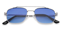 Load image into Gallery viewer, Silver Square Full Rim Unisex Sunglasses by Vincent Chase-148911