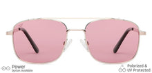 Load image into Gallery viewer, Gold Square Full Rim Women Sunglasses by Vincent Chase-148912