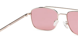 Gold Square Full Rim Women Sunglasses by Vincent Chase-148912