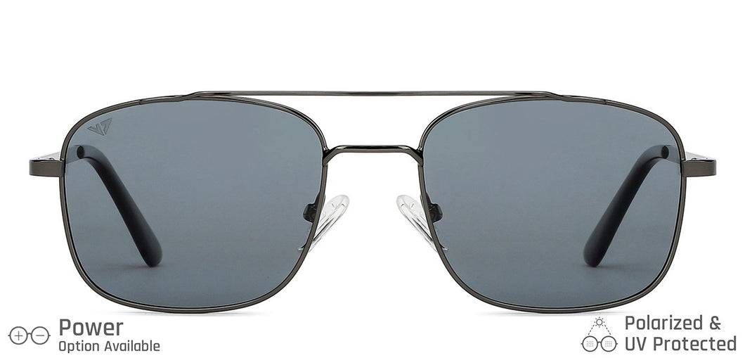 Grey Square Full Rim Unisex Sunglasses by Vincent Chase-148913