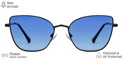 Black Cat Eye Full Rim Unisex Sunglasses by Vincent Chase Polarized-148914