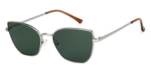 Load image into Gallery viewer, Silver Cat Eye Full Rim Women Sunglasses by Vincent Chase Polarized-148915