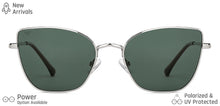 Load image into Gallery viewer, Silver Cat Eye Full Rim Women Sunglasses by Vincent Chase Polarized-148915