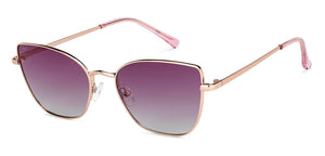Gold Cat Eye Full Rim Women Sunglasses by Vincent Chase Polarized-148916