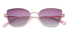 Load image into Gallery viewer, Gold Cat Eye Full Rim Women Sunglasses by Vincent Chase Polarized-148916