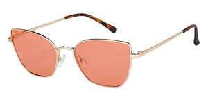 Gold Cat Eye Full Rim Women Sunglasses by Vincent Chase Polarized-148917