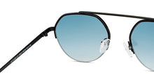 Load image into Gallery viewer, Black Round Half Rim Unisex Sunglasses by Vincent Chase-148923