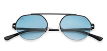 Load image into Gallery viewer, Black Round Half Rim Unisex Sunglasses by Vincent Chase-148923