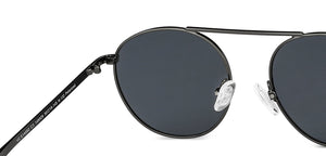 Grey Round Full Rim Unisex Sunglasses by Vincent Chase Polarized-148928