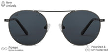 Load image into Gallery viewer, Grey Round Full Rim Unisex Sunglasses by Vincent Chase Polarized-148928