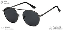 Load image into Gallery viewer, Grey Round Full Rim Unisex Sunglasses by Vincent Chase Polarized-148928