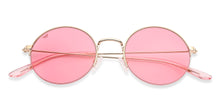 Load image into Gallery viewer, Gold Round Half Rim Women Sunglasses by Vincent Chase-148933