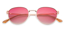 Load image into Gallery viewer, Gold Round Full Rim Women Sunglasses by Vincent Chase Polarized-148937