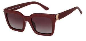 Maroon Wayfarer Full Rim Unisex Sunglasses by Vincent Chase Polarized-148942