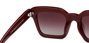 Maroon Wayfarer Full Rim Unisex Sunglasses by Vincent Chase Polarized-148942