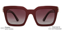 Load image into Gallery viewer, Maroon Wayfarer Full Rim Unisex Sunglasses by Vincent Chase Polarized-148942