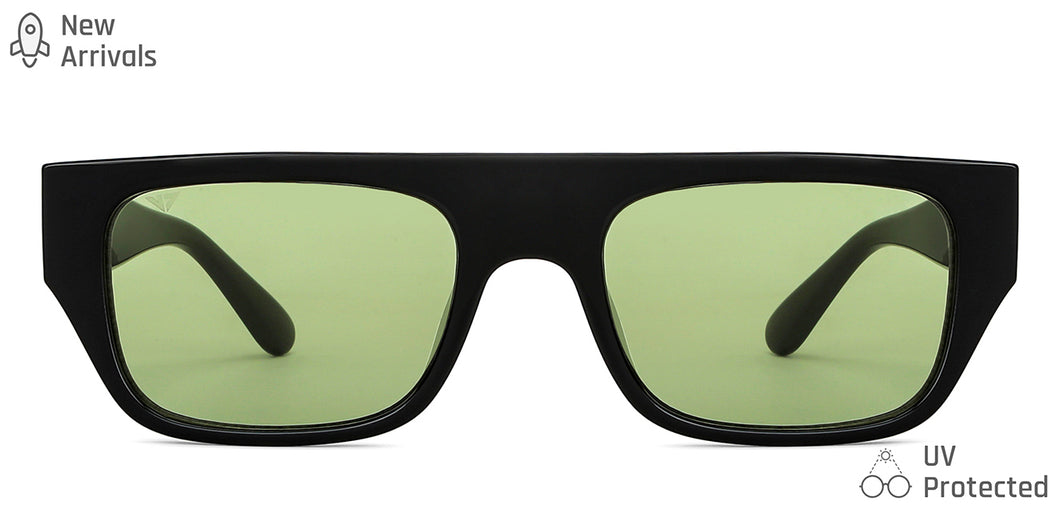 Black Wayfarer Full Rim Unisex Sunglasses by Vincent Chase-148963