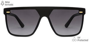 Black Wayfarer Full Rim Unisex Sunglasses by Vincent Chase-148967