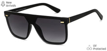 Load image into Gallery viewer, Black Wayfarer Full Rim Unisex Sunglasses by Vincent Chase-148967