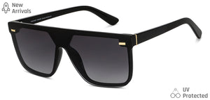 Black Wayfarer Full Rim Unisex Sunglasses by Vincent Chase-148967