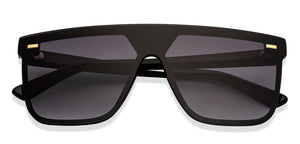 Black Wayfarer Full Rim Unisex Sunglasses by Vincent Chase-148967