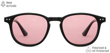 Load image into Gallery viewer, Black Round Full Rim Unisex Sunglasses by Vincent Chase Polarized-148968