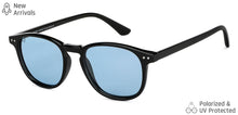 Load image into Gallery viewer, Black Round Full Rim Unisex Sunglasses by Vincent Chase Polarized-148970