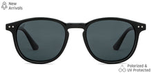 Load image into Gallery viewer, Black Round Full Rim Unisex Sunglasses by Vincent Chase Polarized-148971