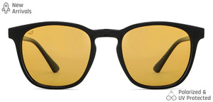 Black Wayfarer Full Rim Unisex Sunglasses by Vincent Chase Polarized-148972