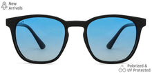 Load image into Gallery viewer, Black Wayfarer Full Rim Unisex Sunglasses by Vincent Chase Polarized-148972