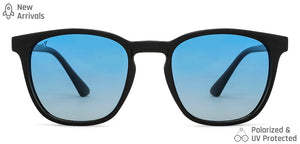Black Wayfarer Full Rim Unisex Sunglasses by Vincent Chase Polarized-148972