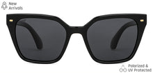 Load image into Gallery viewer, Black Wayfarer Full Rim Unisex Sunglasses by Vincent Chase Polarized-148978