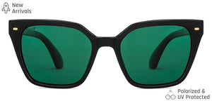 Black Wayfarer Full Rim Unisex Sunglasses by Vincent Chase Polarized-148979