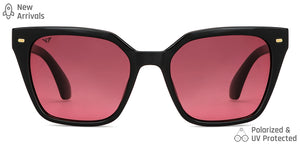 Black Wayfarer Full Rim Unisex Sunglasses by Vincent Chase Polarized-148980